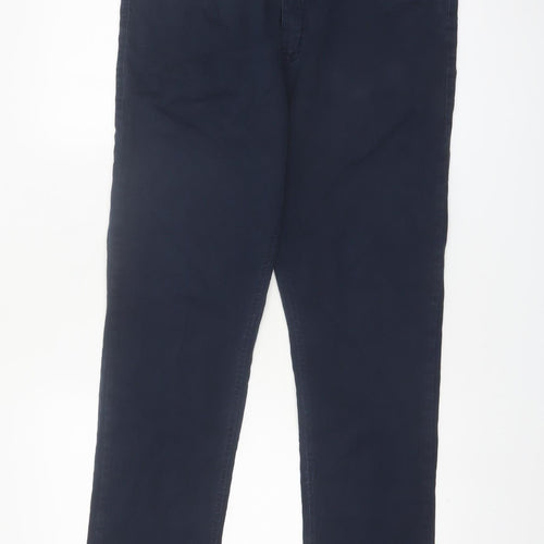 V12 Denim Men's Navy Blue Straight Leg Trousers Size 46