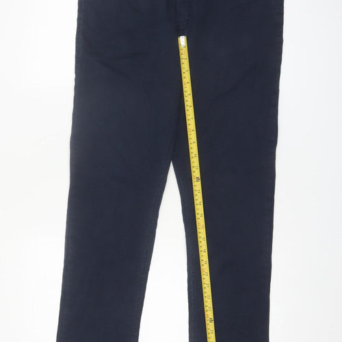 V12 Denim Men's Navy Blue Straight Leg Trousers Size 46