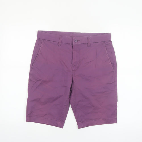 St. Bernard Men's Lilac Purple Chino Shorts Size 32 Regular Cotton Blend