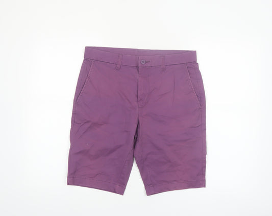 St. Bernard Men's Lilac Purple Chino Shorts Size 32 Regular Cotton Blend