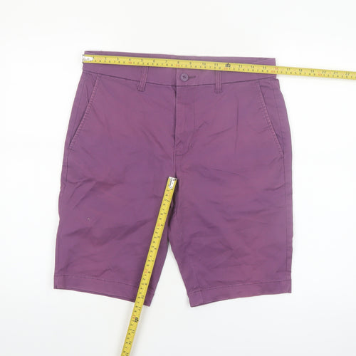 St. Bernard Men's Lilac Purple Chino Shorts Size 32 Regular Cotton Blend