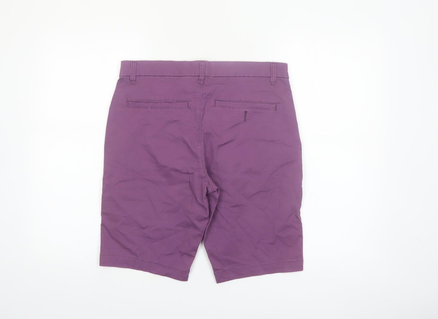 St. Bernard Men's Lilac Purple Chino Shorts Size 32 Regular Cotton Blend