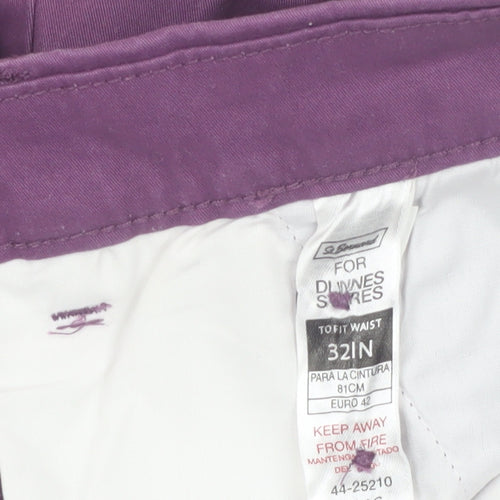 St. Bernard Men's Lilac Purple Chino Shorts Size 32 Regular Cotton Blend