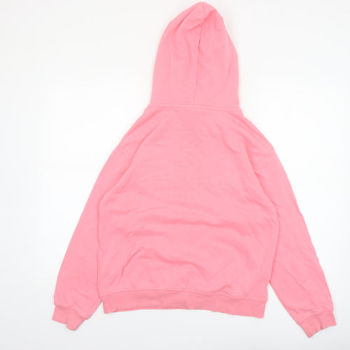 H&M Women Pink UCLA Pullover Hoodie XS Cotton Blend Casual Sweatshirt