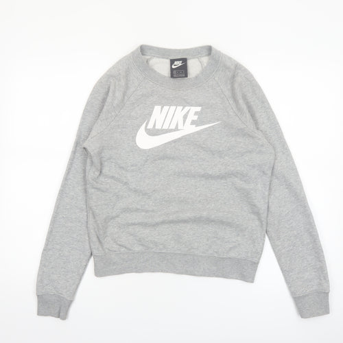 Nike Women’s Grey Crew Neck Pullover Sweatshirt XS