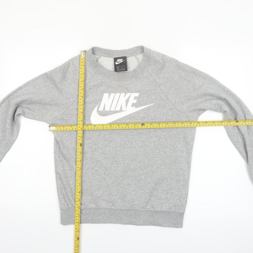 Nike Women’s Grey Crew Neck Pullover Sweatshirt XS
