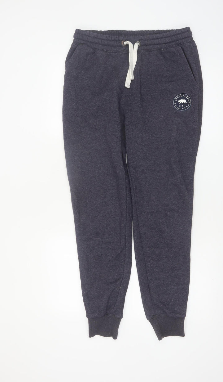 SoulCal & Co Men Grey Jogger Sweatpants Small Regular Fit