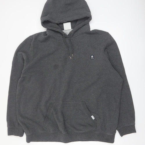 TOG24 Men’s Grey 3XL Pullover Hoodie Fleece Cotton Blend