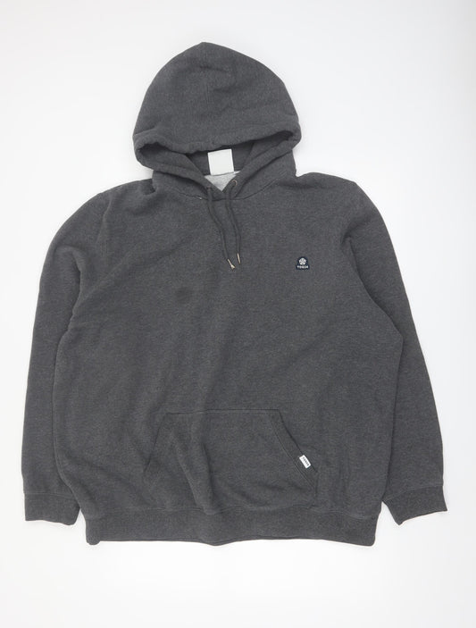 TOG24 Men’s Grey 3XL Pullover Hoodie Fleece Cotton Blend