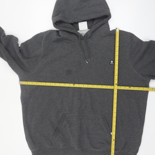 TOG24 Men’s Grey 3XL Pullover Hoodie Fleece Cotton Blend