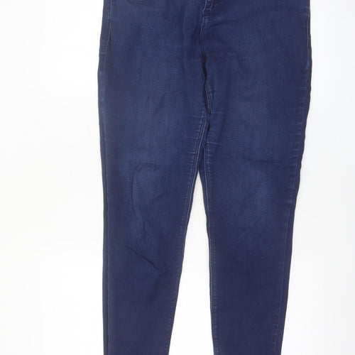 New Look Women’s Blue High Waist Super Skinny Jeans Size 14