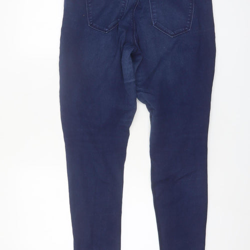 New Look Women’s Blue High Waist Super Skinny Jeans Size 14