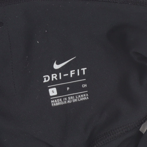 Nike Dri-FIT Black Capri Leggings Women’s Size S Moisture Wicking Activewear