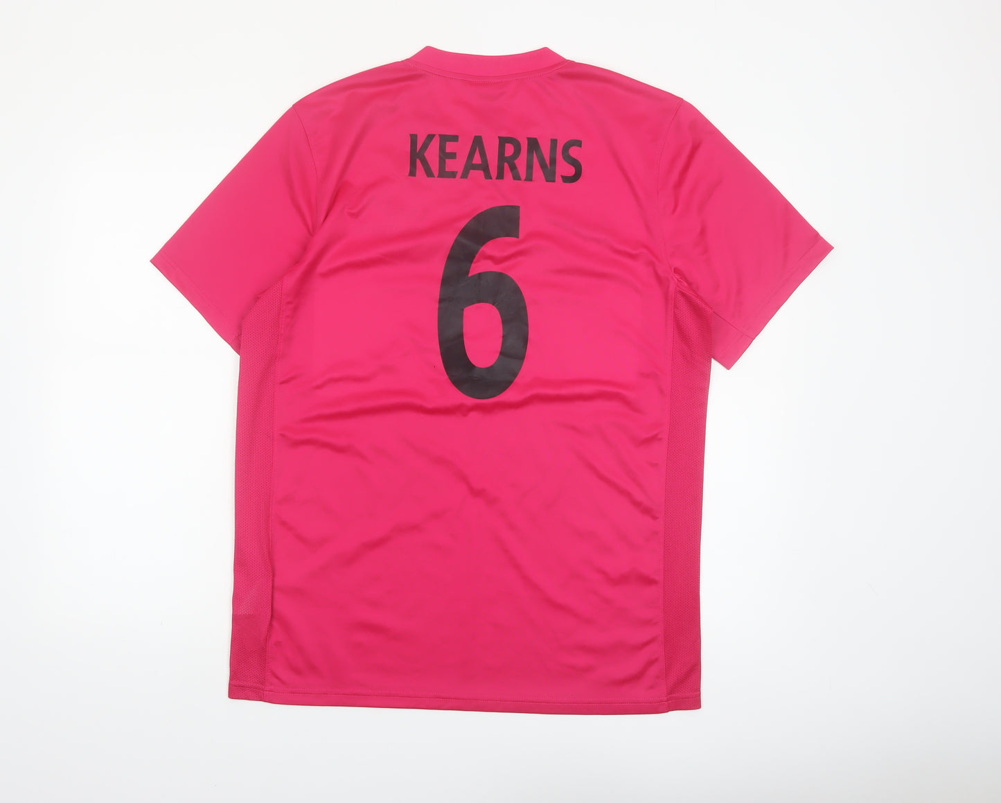 Nike Mens Pink Dri-Fit Football T-Shirt Size L Athletic Fit