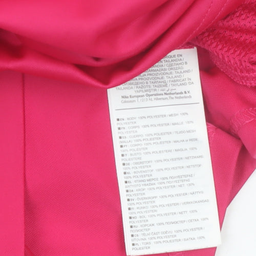 Nike Mens Pink Dri-Fit Football T-Shirt Size L Athletic Fit