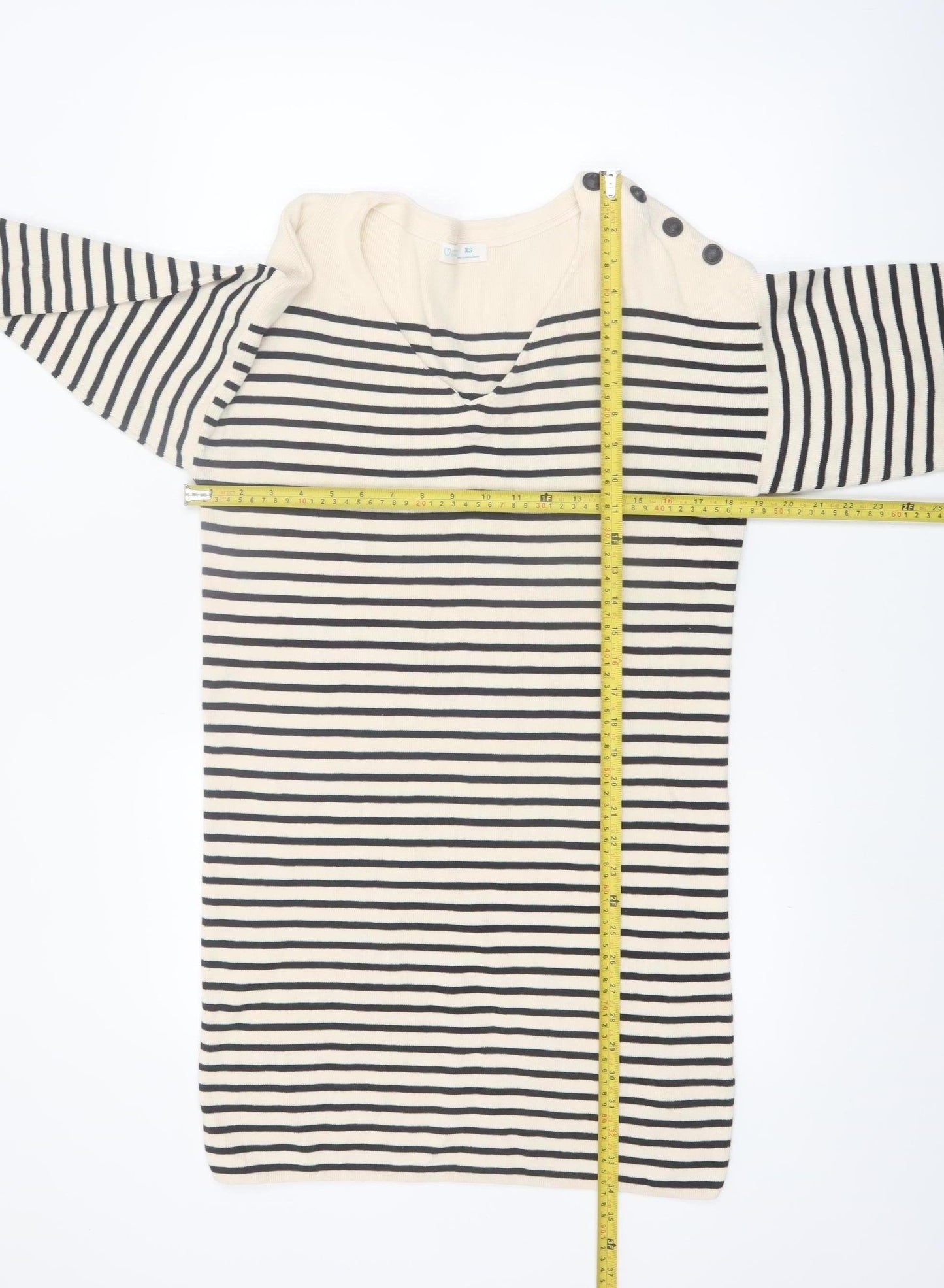 Primark Cares Women’s Beige Striped Knit Jumper Dress XS