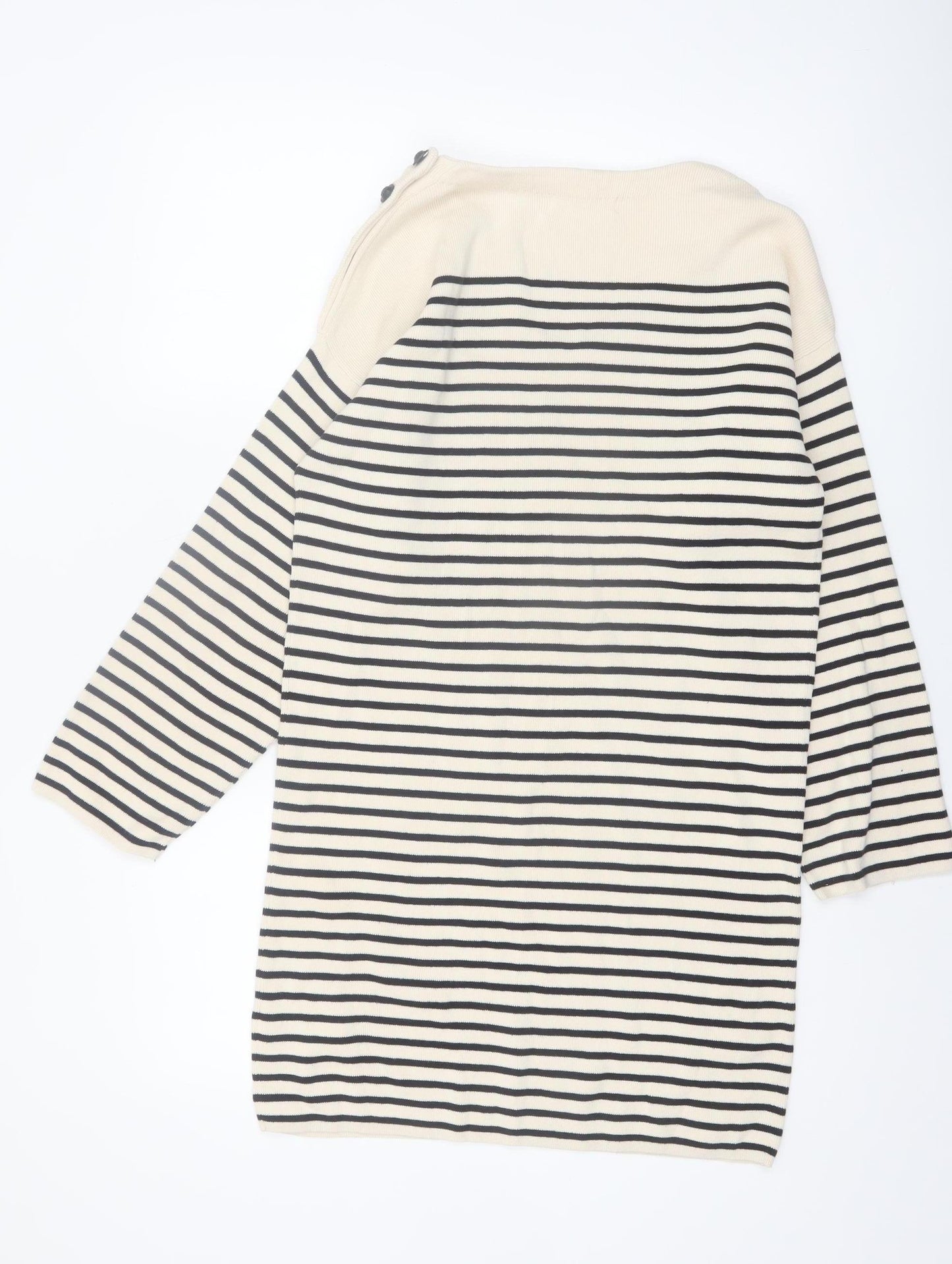 Primark Cares Women’s Beige Striped Knit Jumper Dress XS