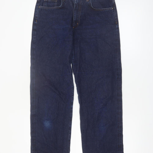 COS Womens Blue Straight Leg Jeans 28 Mid Rise Ankle Length