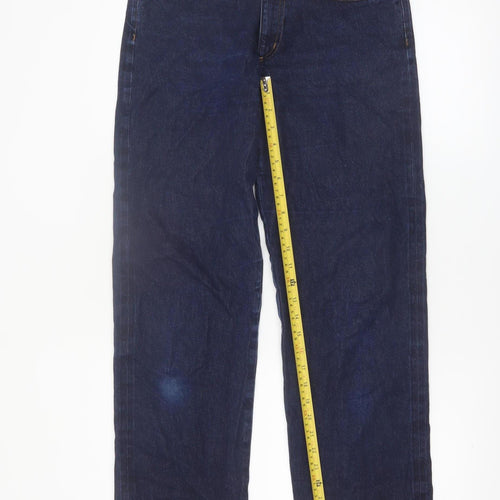 COS Womens Blue Straight Leg Jeans 28 Mid Rise Ankle Length