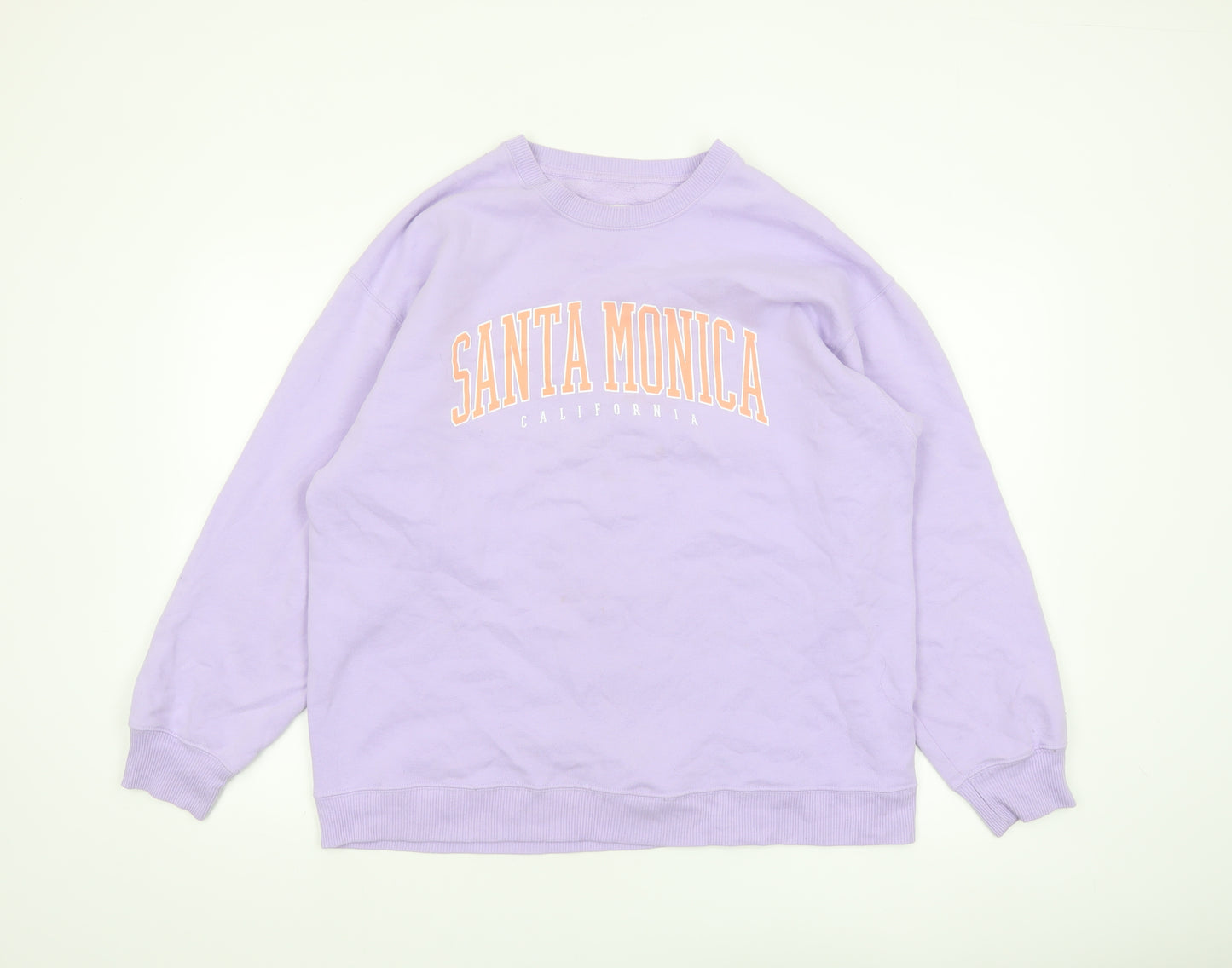 Hollister Women Purple Santa Monica Crew Neck Sweatshirt M