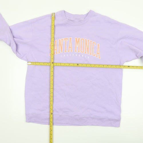 Hollister Women Purple Santa Monica Crew Neck Sweatshirt M