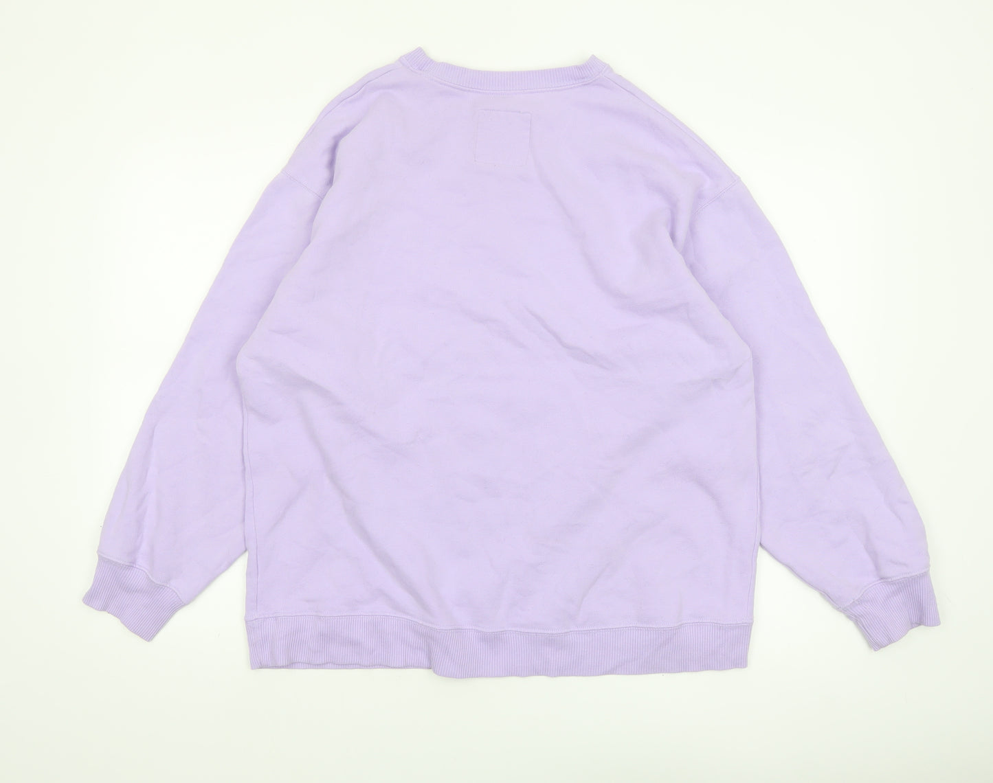 Hollister Women Purple Santa Monica Crew Neck Sweatshirt M