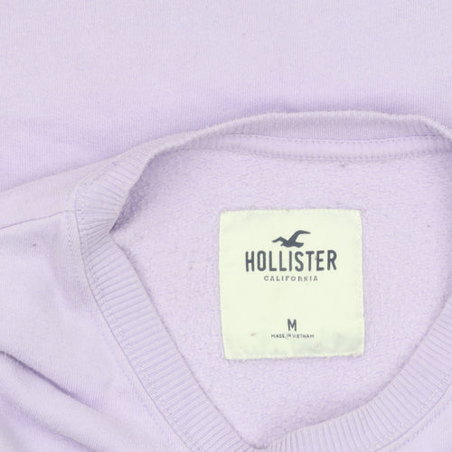 Hollister Women Purple Santa Monica Crew Neck Sweatshirt M