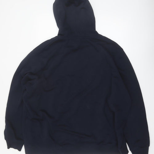 Jacamo Men's Navy Blue 3XL Pullover Hoodie Big & Tall Cotton Blend