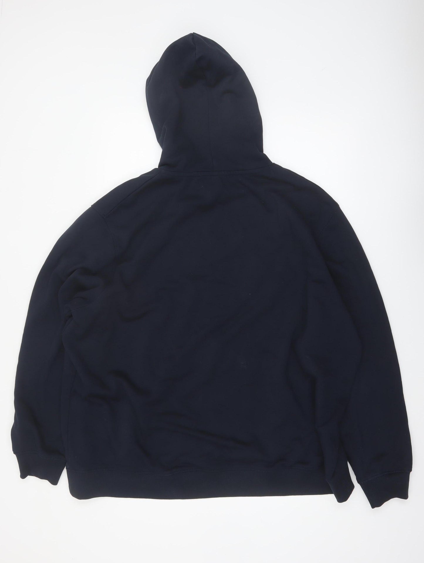 Jacamo Men's Navy Blue 3XL Pullover Hoodie Big & Tall Cotton Blend