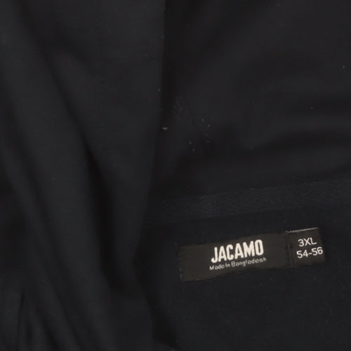 Jacamo Men's Navy Blue 3XL Pullover Hoodie Big & Tall Cotton Blend