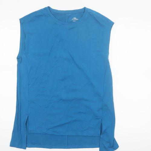 Crane Womens Blue Sleeveless Regular Fit Activewear Tank Top Size M