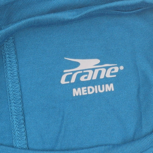 Crane Womens Blue Sleeveless Regular Fit Activewear Tank Top Size M