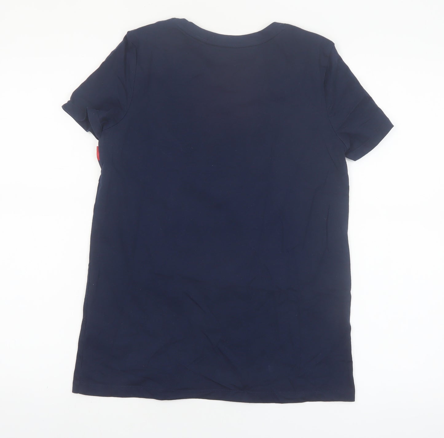 Tommy Hilfiger Women's Blue Relaxed Fit Logo T-Shirt XS