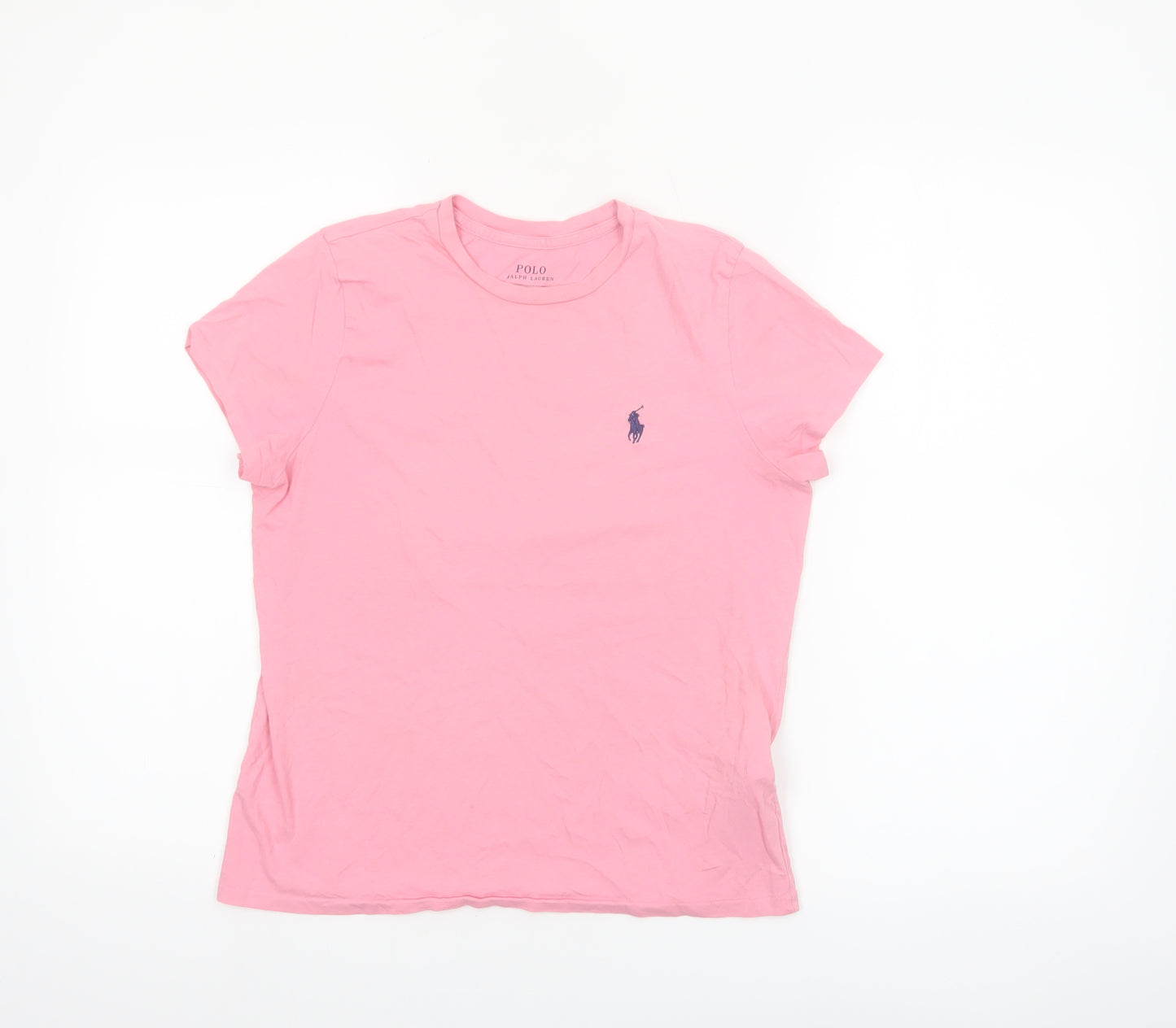 Ralph Lauren Womens Pink Slim Fit Cotton T-Shirt Size S