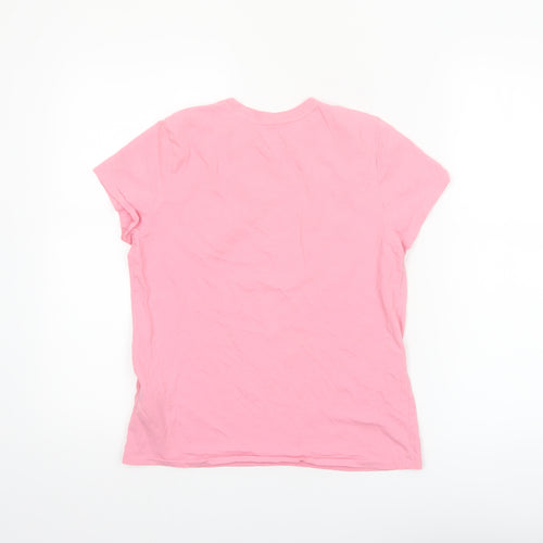 Ralph Lauren Womens Pink Slim Fit Cotton T-Shirt Size S