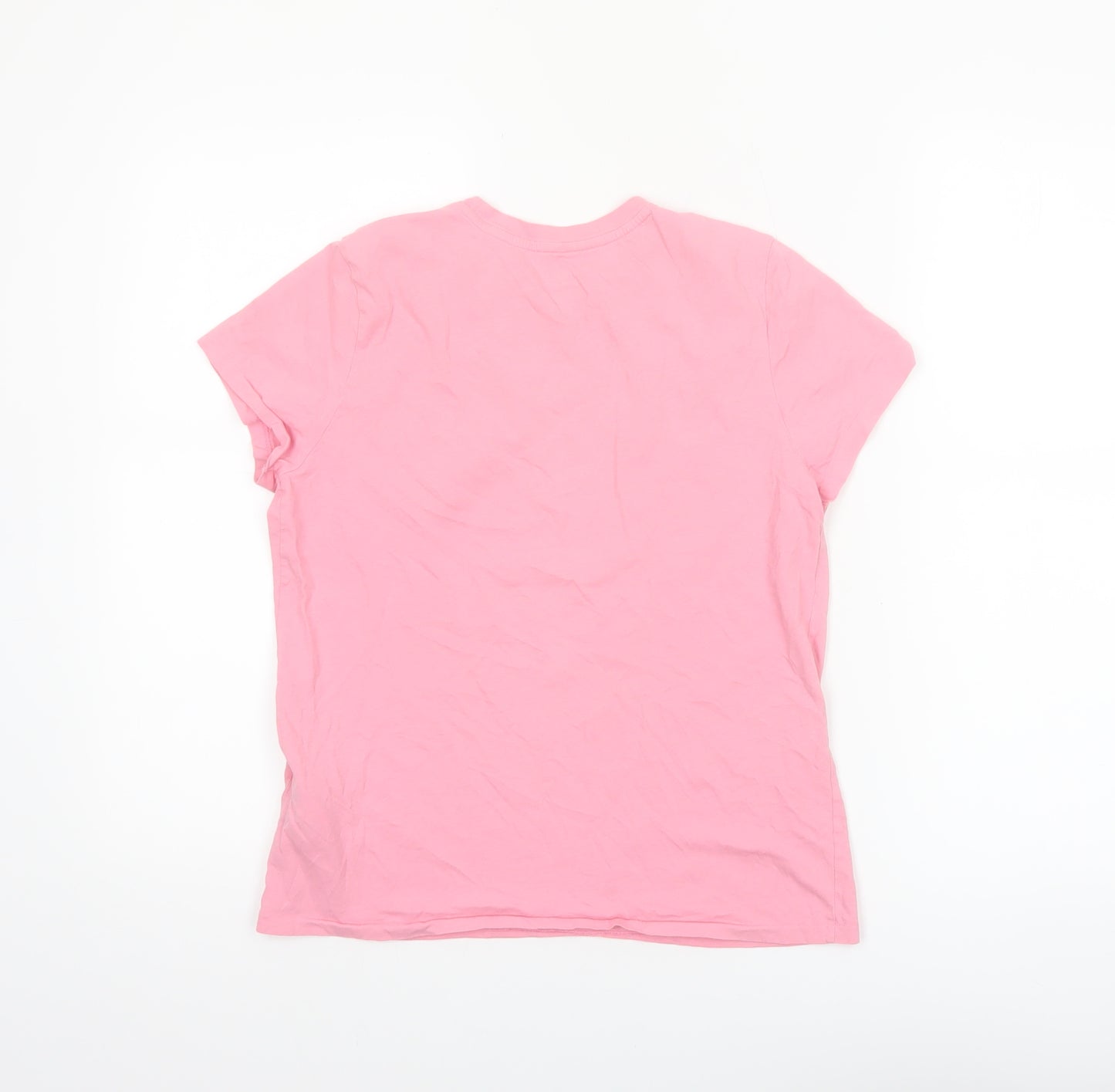 Ralph Lauren Womens Pink Slim Fit Cotton T-Shirt Size S
