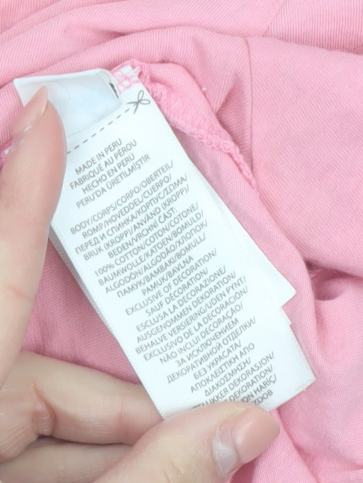 Ralph Lauren Womens Pink Slim Fit Cotton T-Shirt Size S