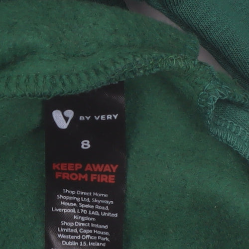 V by Very Women's Green Size 8 Pullover Hoodie with Drawstring