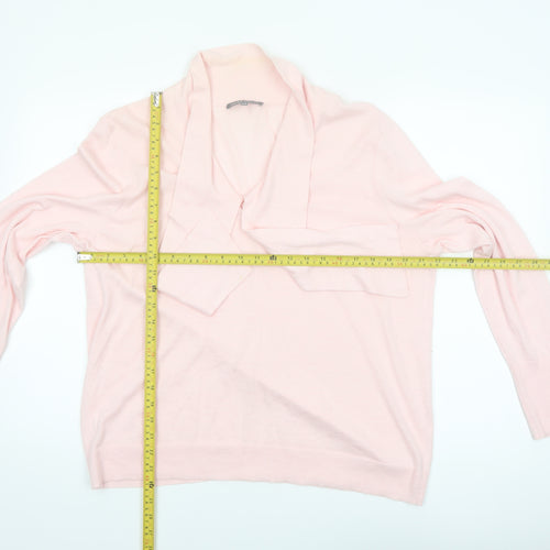 Laura Ashley Women’s Pink Cotton Cashmere Cowl Neck Jumper UK 20