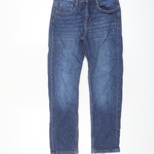 H&M Boys Blue Straight Leg Adjustable Waist Jeans 10 Years