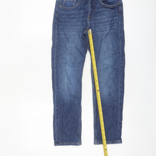 H&M Boys Blue Straight Leg Adjustable Waist Jeans 10 Years