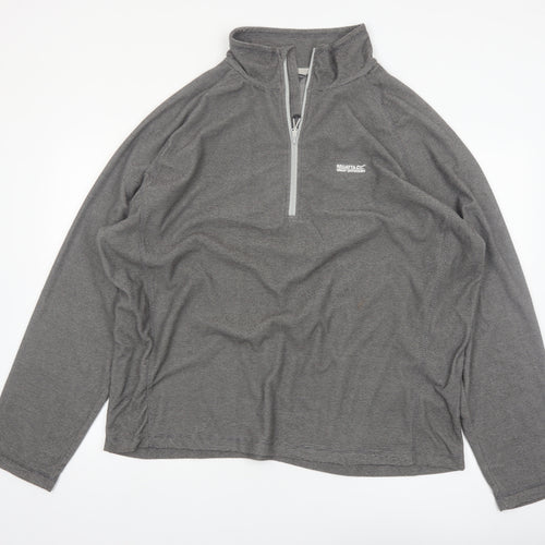 Regatta Men’s Grey 3XL Quarter Zip Lightweight Fleece Sweatshirt