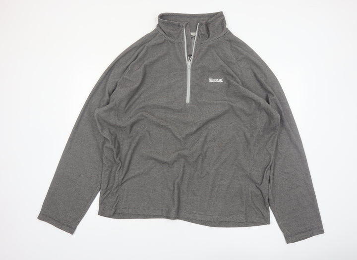 Regatta Men’s Grey 3XL Quarter Zip Lightweight Fleece Sweatshirt