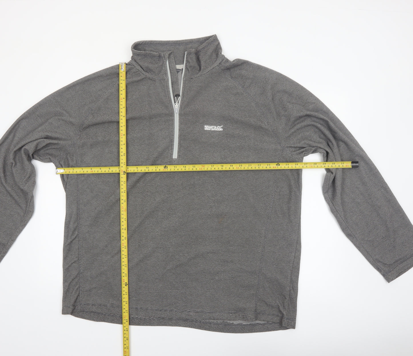 Regatta Men’s Grey 3XL Quarter Zip Lightweight Fleece Sweatshirt