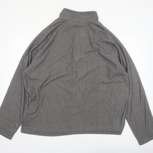 Regatta Men’s Grey 3XL Quarter Zip Lightweight Fleece Sweatshirt
