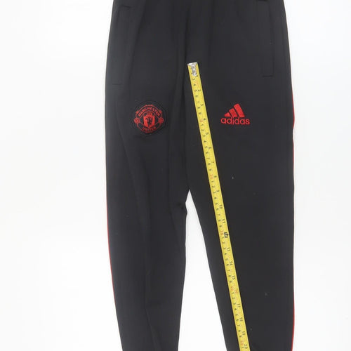 Adidas Boys Black Manchester United Joggers 14 Years Football Activewear