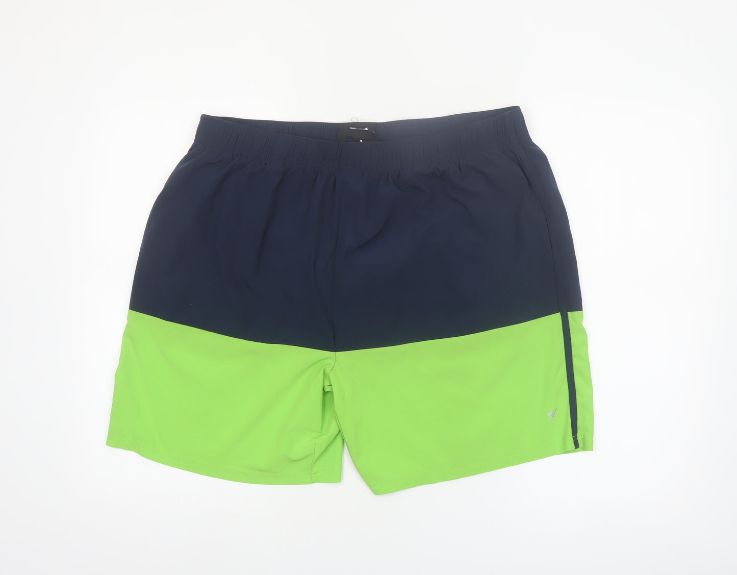 Workout Men's Blue Green 2XL Athletic Woven Quick Dry Shorts