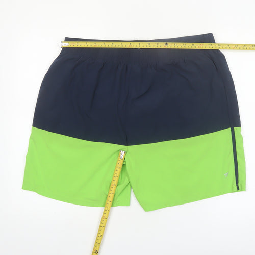Workout Men's Blue Green 2XL Athletic Woven Quick Dry Shorts