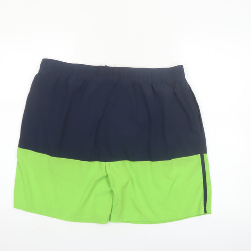 Workout Men's Blue Green 2XL Athletic Woven Quick Dry Shorts