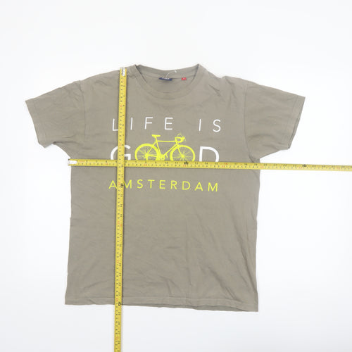 Fox Originals Men's Grey Graphic City Bike T-Shirt Size S
